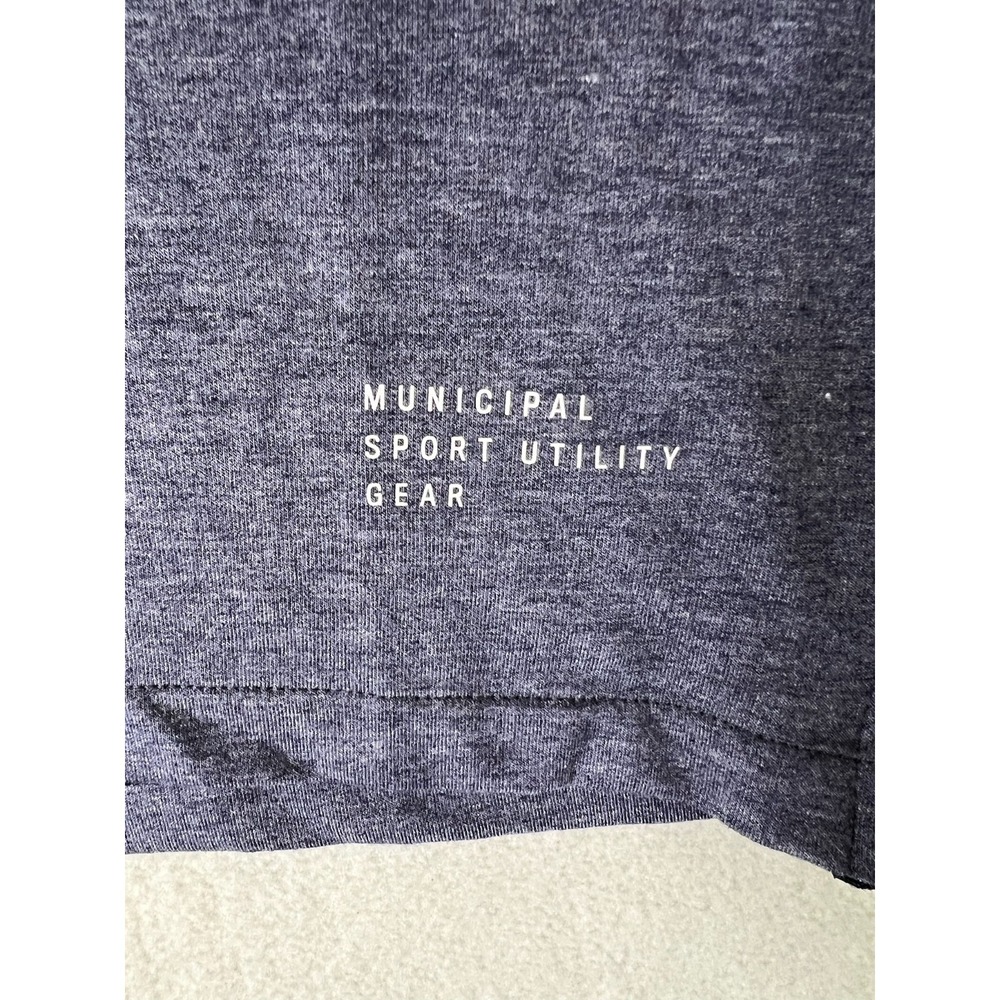 Municipal Polo Shirt Men's Small Gray Short Sleeve Performance - Picture 6 of 10